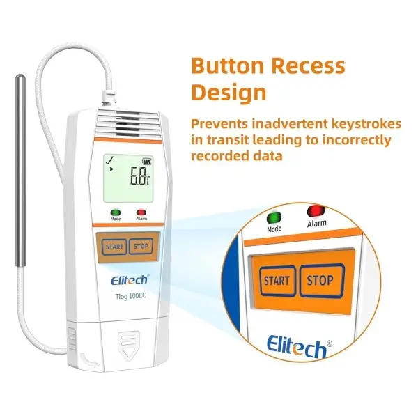 Elitech Tlog 100EC Ultra Low and High Temperature Datalogger IP65 -100~+150℃