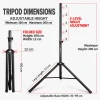 2m-Heavy-Duty-Tripod-12 GMM 2000mm Height Heavy Duty Tripod Stand with Mounting Tray for WBGT Monitor, Box Speaker