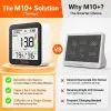 Temtop M10+BLE-17 Temtop M10+ 6-in-1 CO2 PM2.5 VOC AQI Temperature & Humidity Air Quality Monitor